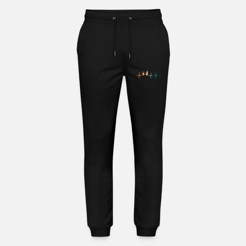Herzschlag Hasenohren - Stanley/Stella Unisex Bio Jogginghose Mover  - Schwarz