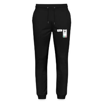 Golf ruft an - Sport Spruch - ApriNoeScor - Stanley/Stella Unisex Bio Jogginghose Mover  - Schwarz - Vorne - Marisol (170cm) & Nik (191cm)
