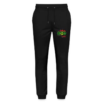 Mauritania flag fist used - Stanley/Stella Mover Unisex Organic Jogging Trousers - black - Front - Marisol (170cm) & Nik (191cm)