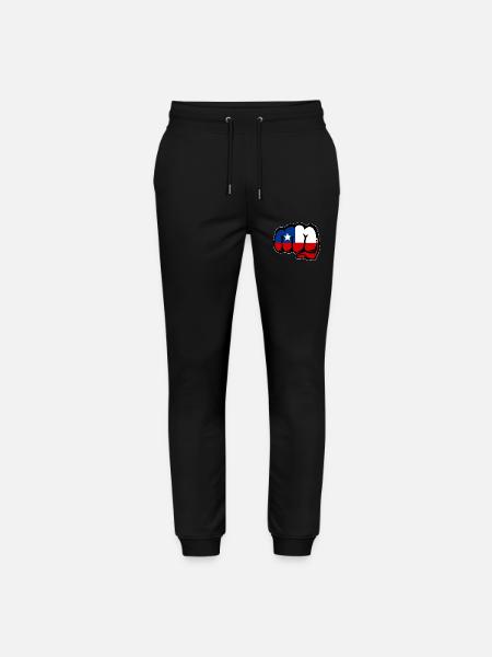 Chile Flag Fist - Stanley/Stella Mover Unisex Organic Jogging Trousers - black