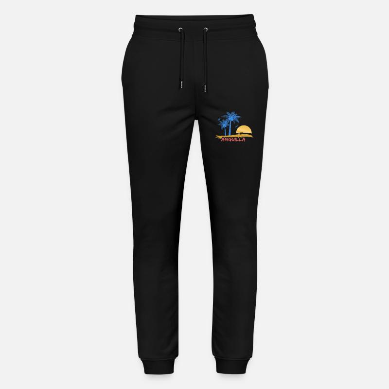 Anguilla comme plage - Pantalon de jogging bio MOVER Stanley/Stella unisexe - noir