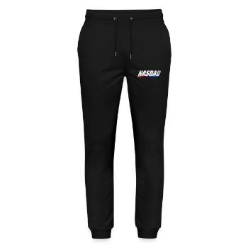 Vape Genre Retro Logo Design Nasdad - Stanley/Stella Unisex Bio Jogginghose Mover  - Schwarz - Vorne - Marisol (170cm) & Nik (191cm)