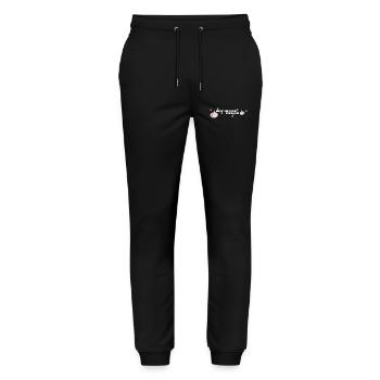 Il n’y a pas d’ail - Pantalon de jogging bio MOVER Stanley/Stella unisexe - noir - Devant - Marisol (170cm) & Nik (191cm)