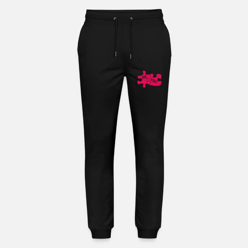 puzzle love - Stanley/Stella Unisex Bio Jogginghose Mover  - Schwarz