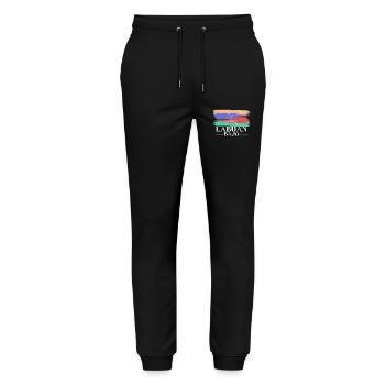 Labuan Bajo, Indonesia - Stanley/Stella Mover Unisex Organic Jogging Trousers - black - Front - Marisol (170cm) & Nik (191cm)