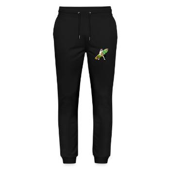 Kitesurf 7 - Pantalon de jogging bio MOVER Stanley/Stella unisexe - noir - Devant - Marisol (170cm) & Nik (191cm)