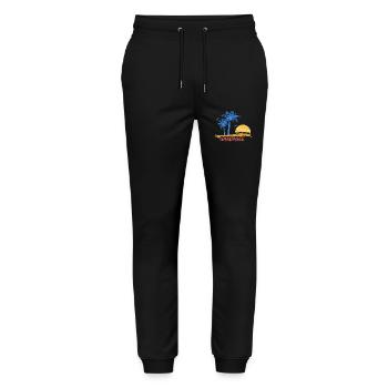Lac de Garde - Pantalon de jogging bio MOVER Stanley/Stella unisexe - noir - Devant - Marisol (170cm) & Nik (191cm)