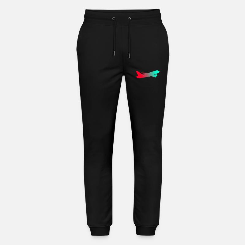 Flugzeug - Stanley/Stella Unisex Bio Jogginghose Mover  - Schwarz