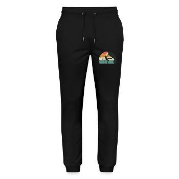 CLIMB climbing rock climbing woman - Stanley/Stella Mover Unisex Organic Jogging Trousers - black - Front - Marisol (170cm) & Nik (191cm)