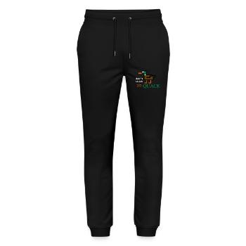 Charlatan de canard - Pantalon de jogging bio MOVER Stanley/Stella unisexe - noir - Devant - Marisol (170cm) & Nik (191cm)
