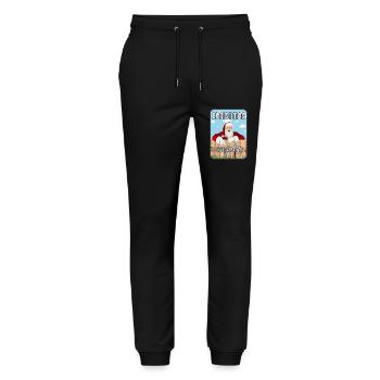 Weihnachten im Juli - Stanley/Stella Unisex Bio Jogginghose Mover  - Schwarz - Vorne - Marisol (170cm) & Nik (191cm)