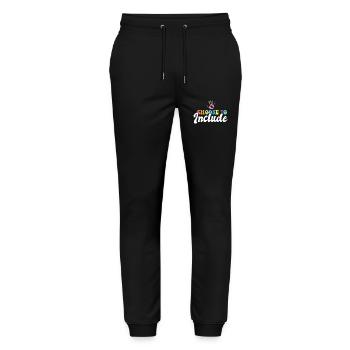 Special Education Teacher Choose to Include SPED - Stanley/Stella Mover Unisex Organic Jogging Trousers - black - Front - Marisol (170cm) & Nik (191cm)