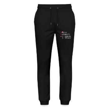 Nice Naughty I swear i tried - Stanley/Stella Mover Unisex Organic Jogging Trousers - black - Front - Marisol (170cm) & Nik (191cm)