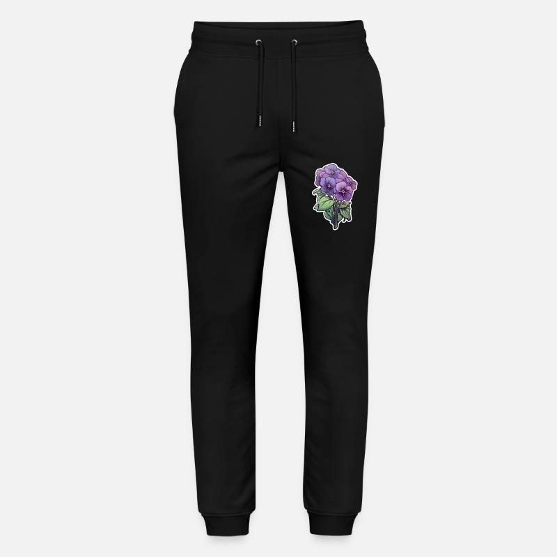 Stiefmütterchen - Stanley/Stella Unisex Bio Jogginghose Mover  - Schwarz