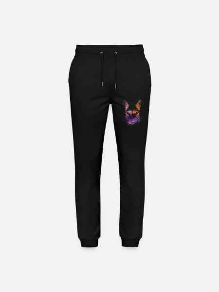 Bunte Katzen - Stanley/Stella Unisex Bio Jogginghose Mover - Schwarz