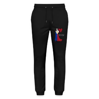 Philippines Filipina Flag Dalagang I Gift - Stanley/Stella Mover Unisex Organic Jogging Trousers - black - Front - Marisol (170cm) & Nik (191cm)