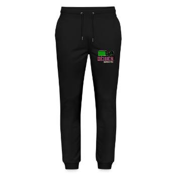 contemporary fiction funny sayings funny - Stanley/Stella Mover Unisex Organic Jogging Trousers - black - Front - Marisol (170cm) & Nik (191cm)