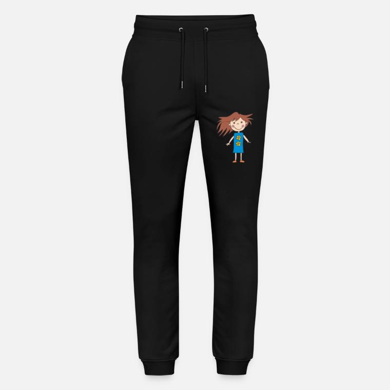 mädchen klein - Stanley/Stella Unisex Bio Jogginghose Mover  - Schwarz