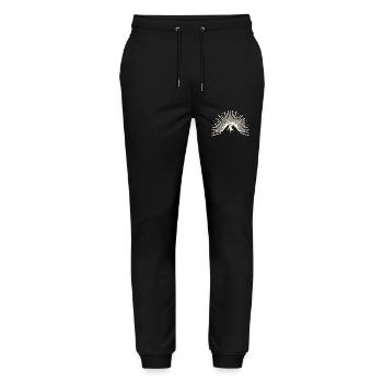 Mountains & Faith: Inspiring Designs for Christians - Stanley/Stella Mover Unisex Organic Jogging Trousers - black - Front - Marisol (170cm) & Nik (191cm)
