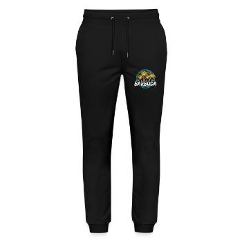 Gift for Barbuda - Stanley/Stella Mover Unisex Organic Jogging Trousers - black - Front - Marisol (170cm) & Nik (191cm)