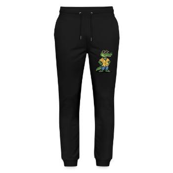 Alligator Funny Summer - Stanley/Stella Mover Unisex Organic Jogging Trousers - black - Front - Marisol (170cm) & Nik (191cm)