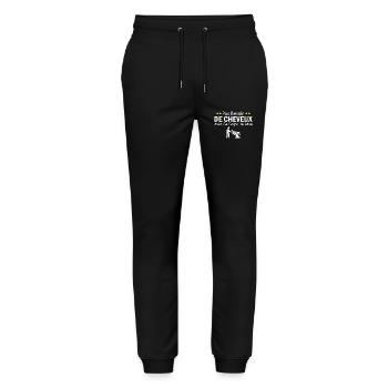 Pas besoin de cheveux avec ce corps de rêve - Pantalon de jogging bio MOVER Stanley/Stella unisexe - noir - Devant - Marisol (170cm) & Nik (191cm)