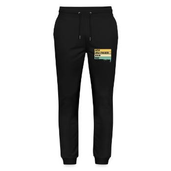 Beruf Lkwfahrer - Stanley/Stella Unisex Bio Jogginghose Mover  - Schwarz - Vorne - Marisol (170cm) & Nik (191cm)