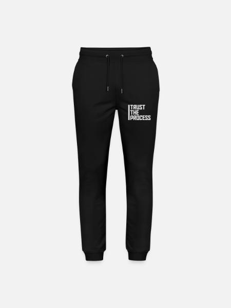trust the process Quote - Stanley/Stella Mover Unisex Organic Jogging Trousers - black