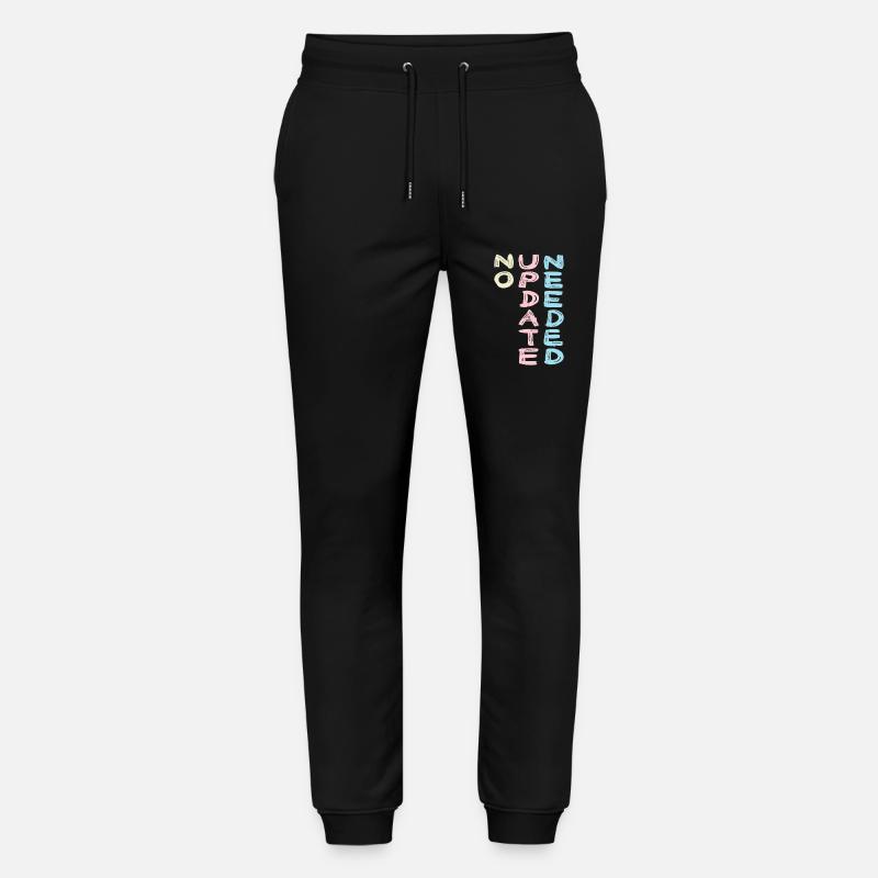 No Update colourful - Stanley/Stella Unisex Bio Jogginghose Mover  - Schwarz