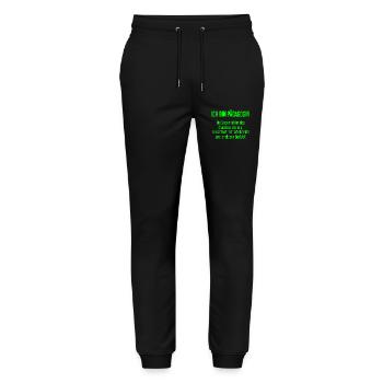 Pädagogin - Die Superheldin des Klassenzimmers! - Stanley/Stella Unisex Bio Jogginghose Mover  - Schwarz - Vorne - Marisol (170cm) & Nik (191cm)