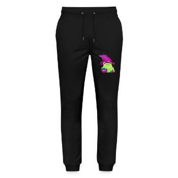 Witch Frog With Cauldron and Potions Watercolor - Stanley/Stella Mover Unisex Organic Jogging Trousers - black - Front - Marisol (170cm) & Nik (191cm)