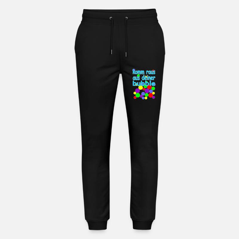 bubble deutsche Version Nr.2 - Stanley/Stella Unisex Bio Jogginghose Mover  - Schwarz