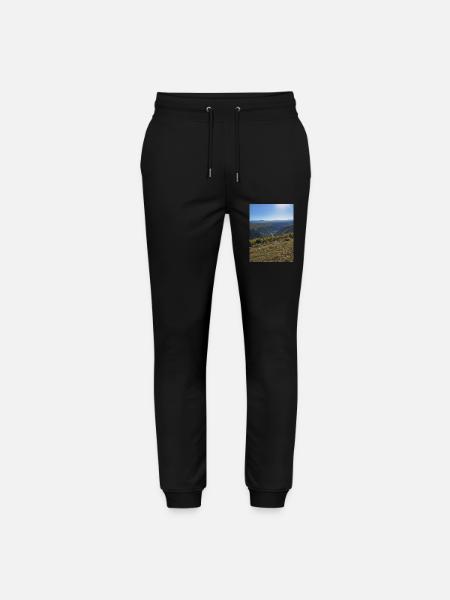 Mountains - Stanley/Stella Mover Unisex Organic Jogging Trousers - black