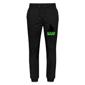 Gorilla Strong - Stanley/Stella Mover Unisex Organic Jogging Trousers - black - Front - Marisol (170cm) & Nik (191cm)