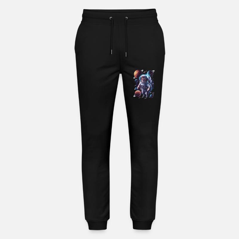 Space Cats Adventure Exploration - Stanley/Stella Mover Unisex Organic Jogging Trousers - black
