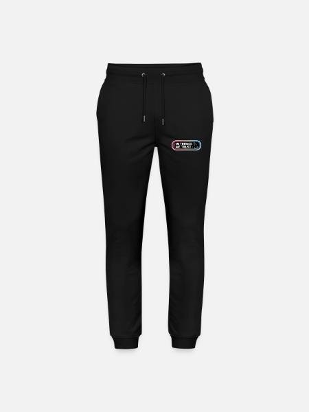 In trance we trust - Stanley/Stella Mover Unisex Organic Jogging Trousers - black