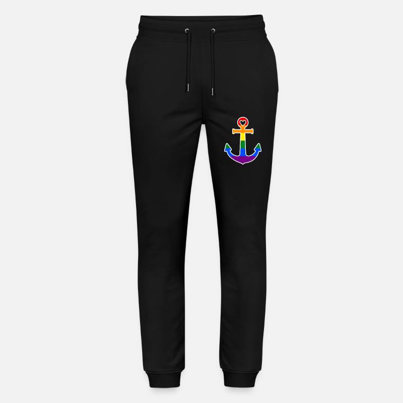 Regenbogenanker - Stanley/Stella Unisex Bio Jogginghose Mover  - Schwarz