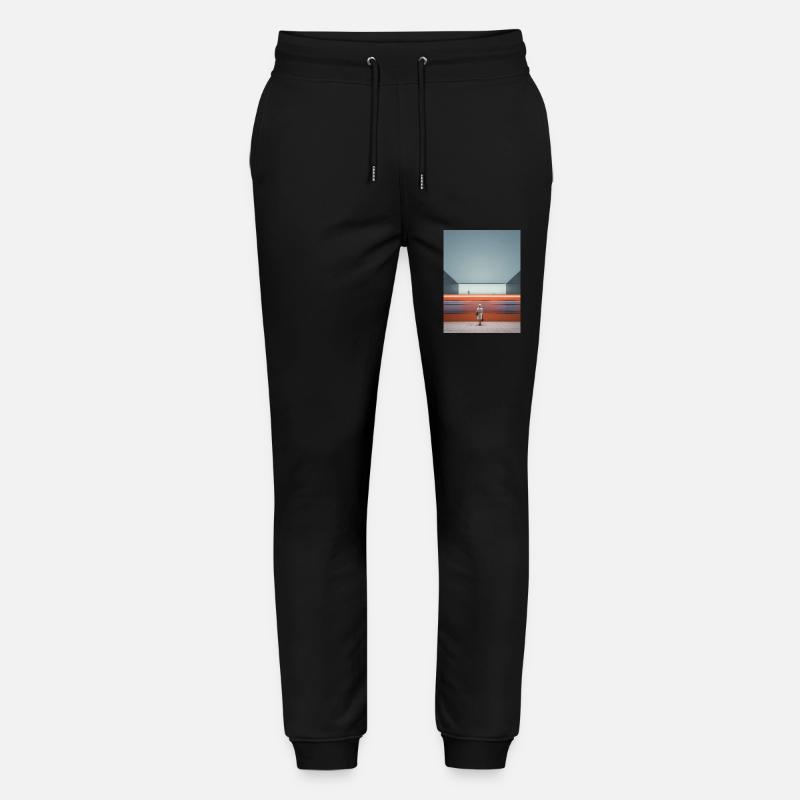 Femme En Robe Rayée Attendant - Pantalon de jogging bio MOVER Stanley/Stella unisexe - noir