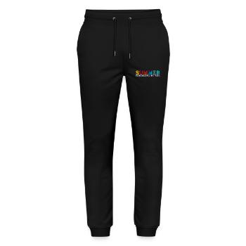 Funny Summer Break Quote Remembering My Why - Stanley/Stella Mover Unisex Organic Jogging Trousers - black - Front - Marisol (170cm) & Nik (191cm)