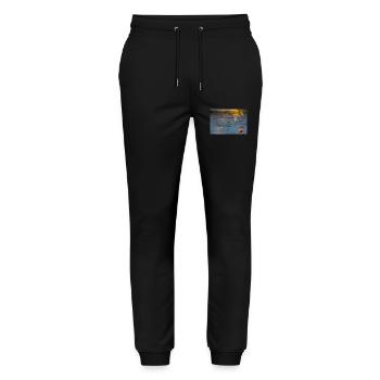fleurs - Pantalon de jogging bio MOVER Stanley/Stella unisexe - noir - Devant - Marisol (170cm) & Nik (191cm)