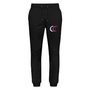 Circle brush flag russia flag colors vector - Stanley/Stella Mover Unisex Organic Jogging Trousers - black - Front - Marisol (170cm) & Nik (191cm)