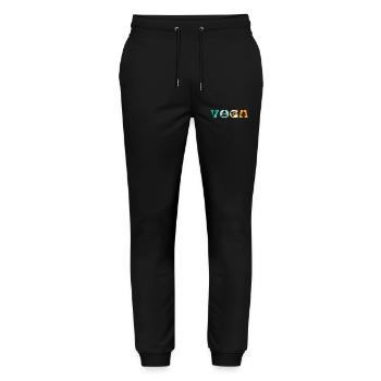 Yoga - Stanley/Stella Mover Unisex Organic Jogging Trousers - black - Front - Marisol (170cm) & Nik (191cm)