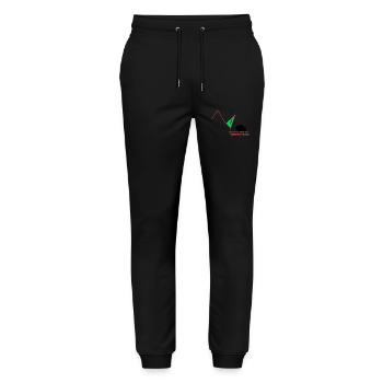 Réserve naturelle - Pantalon de jogging bio MOVER Stanley/Stella unisexe - noir - Devant - Marisol (170cm) & Nik (191cm)
