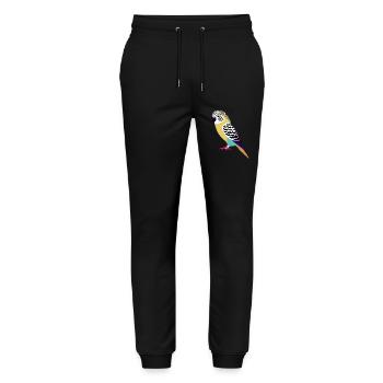 Budgie Bird Owner Bird Cockatiel - Stanley/Stella Mover Unisex Organic Jogging Trousers - black - Front - Marisol (170cm) & Nik (191cm)