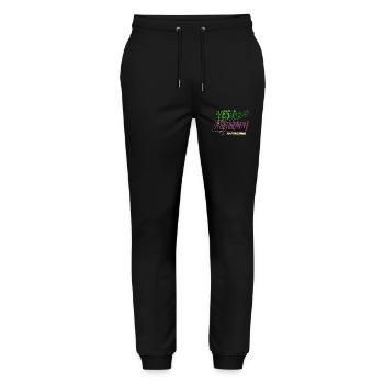 Idée cadeau heureuse Triathlon Meilleure natation drôle - Pantalon de jogging bio MOVER Stanley/Stella unisexe - noir - Devant - Marisol (170cm) & Nik (191cm)