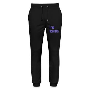 I red boarisch - Stanley/Stella Mover Unisex Organic Jogging Trousers - black - Front - Marisol (170cm) & Nik (191cm)