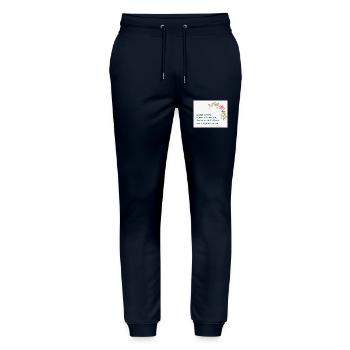 Muttertag - Stanley/Stella Unisex Bio Jogginghose Mover  - Navy - Vorne - Marisol (170cm) & Nik (191cm)