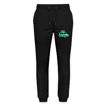 off on holiday - Stanley/Stella Mover Unisex Organic Jogging Trousers - black - Front - Marisol (170cm) & Nik (191cm)
