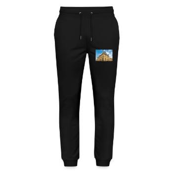 Vicariat archiépiscopal général à Osnabrück - Pantalon de jogging bio MOVER Stanley/Stella unisexe - noir - Devant - Marisol (170cm) & Nik (191cm)