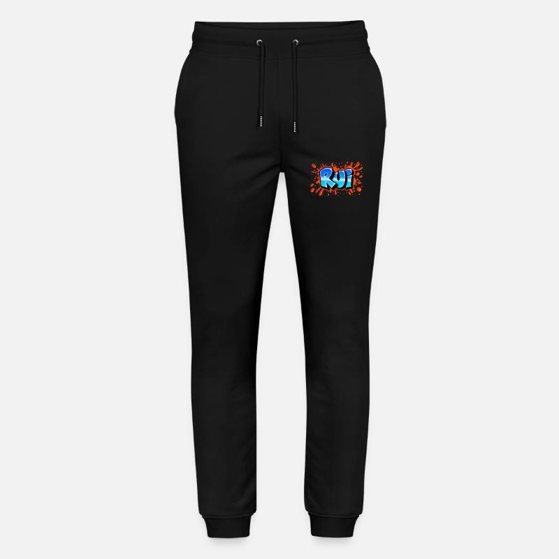 Rot Rui+splash Name Graffiti - Stanley/Stella Unisex Bio Jogginghose Mover - Schwarz